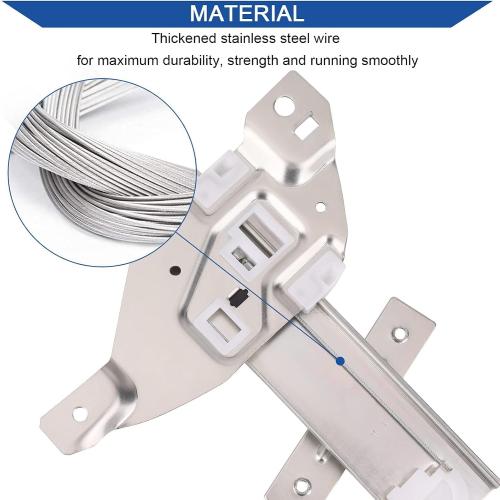 Obaee Front Left Driver Side Power Window Lift Regulator with Motor Assembly Compatible with Chevy Impala 2006-2013 & Chevrolet Impala Limited 2014-2015 Replace OE 748-172
