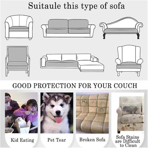 Couch Slipcover Soft Stretch Sofa Protector Cover 1 2 3 4 seater, L Shape Sectional Couch Covers For Dogs Pets, Separate Sofa Seat Cushion Slipcovers For Living Room，Washable(#36,80-110cm*30-55cm)