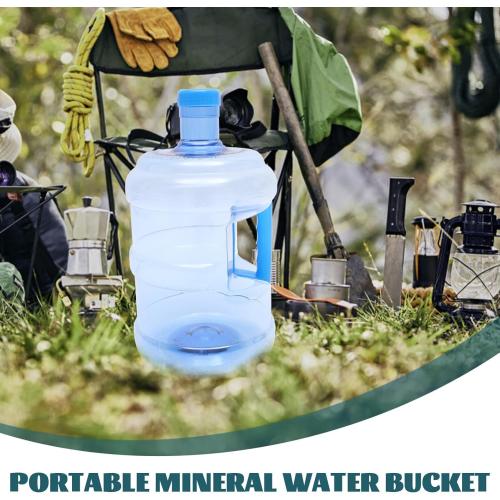 2PACK..Size 3.78L......Large Capacity Outdoor Water Jug Portable Pc Water Container for Camping Heavy-duty Thickened Bucket with Strong Handle for Fresh Saltwater Transparent Design for Easy Monitoring
