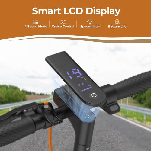 Electric Scooter, 350W Motor, 21-23 Miles Long Range, 19 Mph Speed, 8.5 Portable Folding Commuting Scooter, Double Braking System, Max Load 264Ibs (SP03-21Miles)