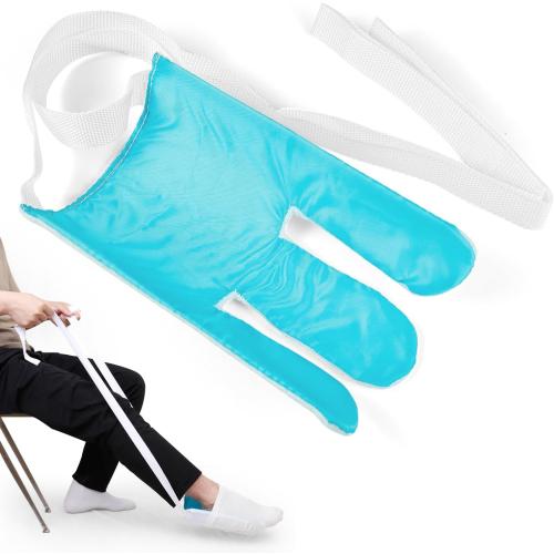 Sock Aid - Sock Aids for Putting On Socks - Sock Aid Device for Putting Socks Easy On and Off for Seniors, Disabled, Pregnant - Sock Helper Aide Tool - Sock Assistant Device (Blue)