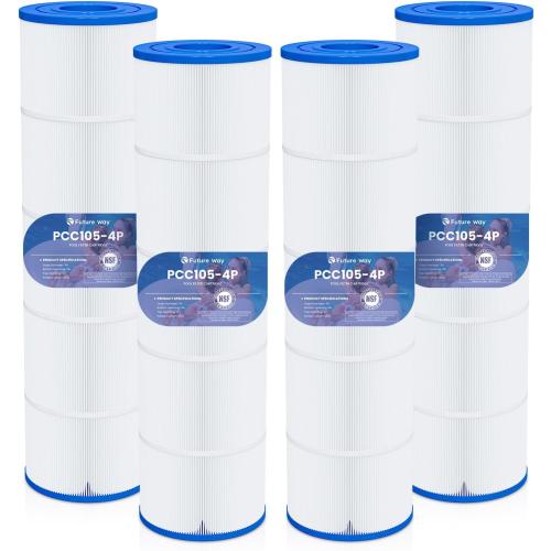 Future Way CCP420 Pool Filter Cartridges Replacement for Pentair Clean & Clear Plus 420, Replace Pentair R173576, Pleatco PCC105-PAK4, 420 sq.ft, 4-Pack