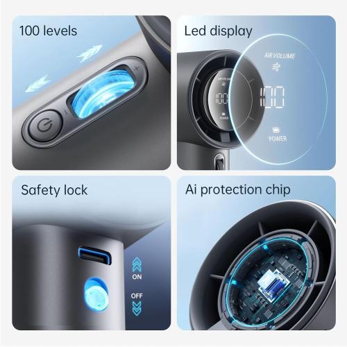 JISULIFE Portable Fan Pro 2026, 40Hrs Max Cooling Personal Handheld Fan