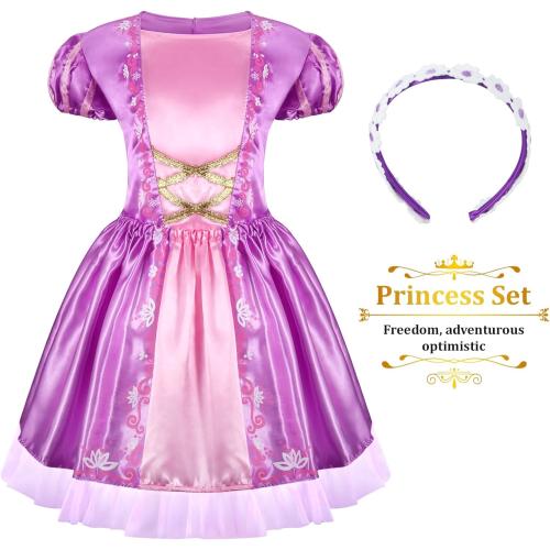 Princess Dress Up Clothes for Little Girl Role Play Costume Gift Set Princess Dress Up Toys for Toddler Girls
