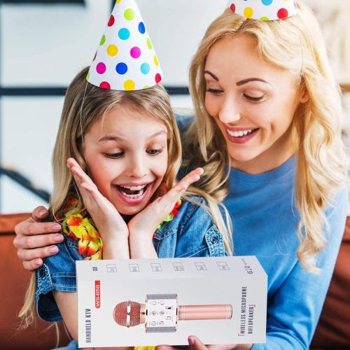 Kids Karaoke Microphone for Girl Toys: Christmas Birthday Gifts Ideas for 3 4 5 6 7 8 9 10 Year Old Girls