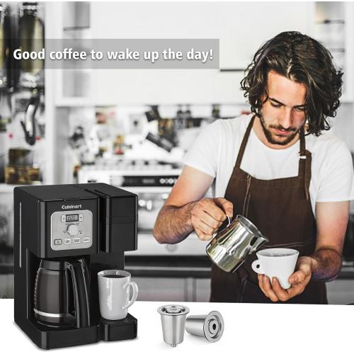 Reusable Stainless Steel Filter Cup for Cuisinart, Compatible with Cuisinart #SS-RFC HomeBarista Reusable Filter Cup (2 Pack)