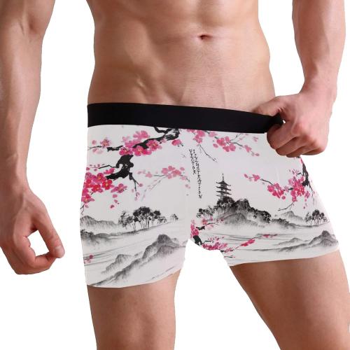 Men's Novelty Boxer Briefs Stretchy Underwear Breathable Underpants Shorts S-XL