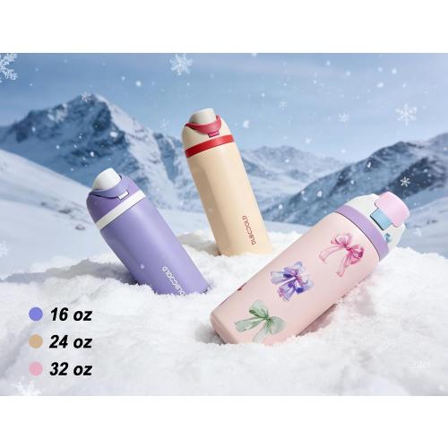 DLOCCOLD 24 oz Insulated Stainless Steel Water Bottle