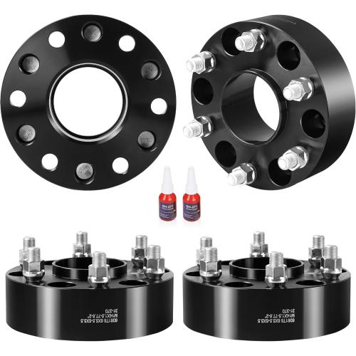 2 Inch 6x5.5 Wheel Spacers for 2019-2024 Ram 1500, 6x139.7 Wheel Spacers 77.8mm Hubcentric with 14x1.5 Stud