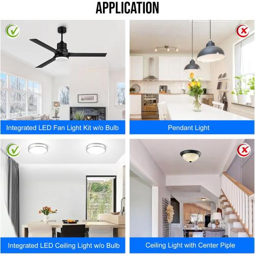 Ceiling Fan Led Light Replacement Kit - Retrofit Ceiling Light - 9.25 inch, 32W, 3000lm, Color Temperature Adjustable, Dimmable (3 Color, 9.25'')