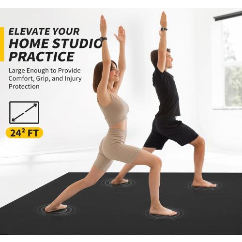 CAMBIVO Yoga Mat for Women and Men, Extra Long and Wide Exercise Mat(72x48/84x30), Large Non Slip Workout Mat for Yoga, Pilates, Fitness, Barefoot Workouts, Home Gym Studio