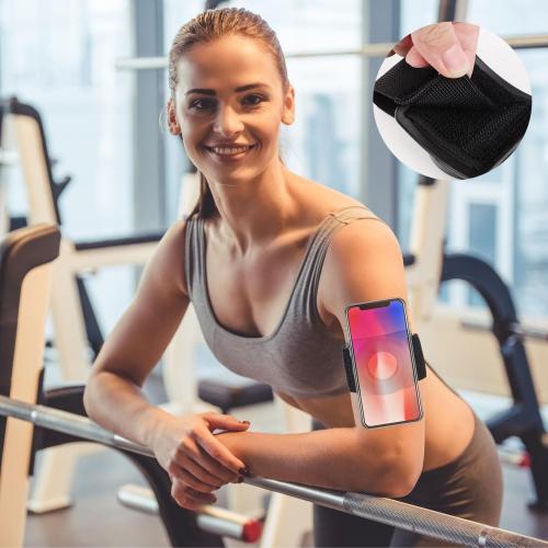 Magnetic Running Phone Holder for iPhone, 360° Rotatable Armband Cell Phone Holder Strong Adaptability Wrist Phone Carrier Compatible with iPhone 12 13 14 15 16 Pro Max Plus Mini