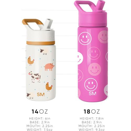 Size 18oz Color red Cars Lighting McQueen Simple Modern Kids Summit Water Bottle with Straw Lid |Disney Lightning McQueen 18oz Stainless Steel Cup Insulated Tumbler for Boys, School | Cars Lightning Speed