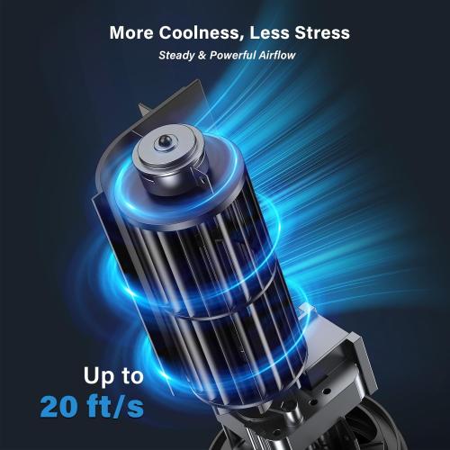 13 Bladeless Tower Fan with 3 Speeds, 4 Mode (AI, Normal, Natural, Sleep), Touch Screen   Remote Control, 12H Timer, 80° Oscillation, Fast Cooling, Desk Fan for Bedroom Home Office Desktop