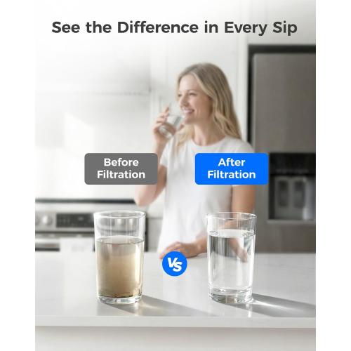 Waterdrop WD-F27 Replacement for Samsung® Refrigerator Water Filter HAF-CIN/EXP, DA29-00020B, HAF-CIN, RF28HMEDBSR, RF263BEAESR, RS25J500DSR, RF263TEAESG, HDX FMS-2, DA97-08006A-1, 3 Pack