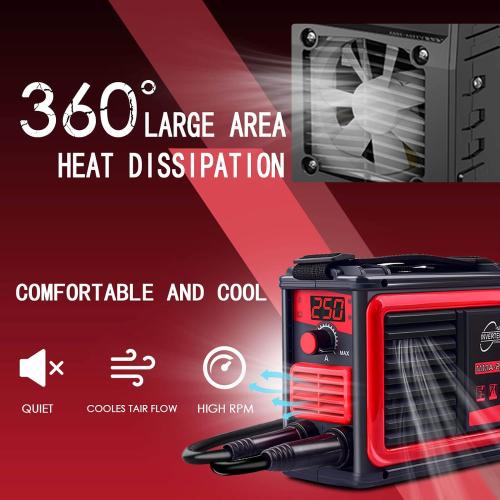 ‼️may have missing pieces or even scratches or stains ‼️HGNVGZ 250A Stick Welder 110V, Portable IGBT Arc Welder for Home DIY | IGBT Inverter, Hot Start Arc Force Anti-Stick, 1/16-1/8in Rods, Lightweight 3.7lbs, for Garage & Farm