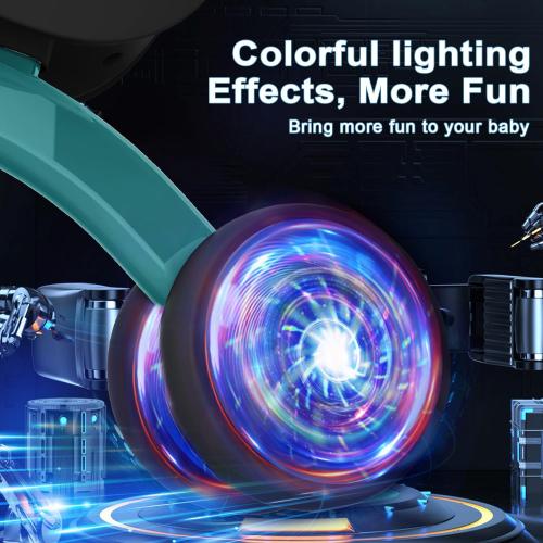 Colorful Lighting Baby Balance Bike Toys for 1 Year Old Boy Girl Gifts, 10-36 Month Toddler Balance Bike, No Pedal 4 Silence Wheels & Soft Seat First Riding on Toys, 1st Birthday Gifts