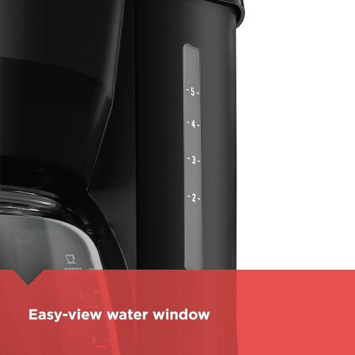 BLACK DECKER 5-Cup Coffeemaker, Black, DCM600B