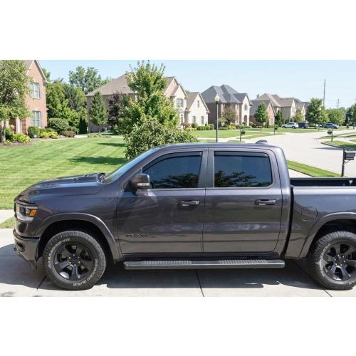 2019-2026 in-Channel Rain Guards for Dodge Ram 1500 Side Window Visor Deflectors Crew Cab Only Tinted Vent Shade Protectors 2020 2021 2022 2023 2024 2025