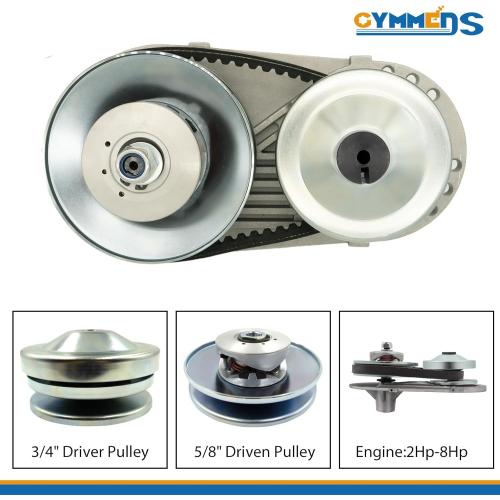 30 Series Torque Converter 3/4 Bore Fit for Predator 212cc Engine CVT Clutch 10T #40/41/420 & 12T #35 Chain Replacement Go Kart Mini Bike Manco Comet TAV2 30-75 Drive Belt Pulley Parts Kit.