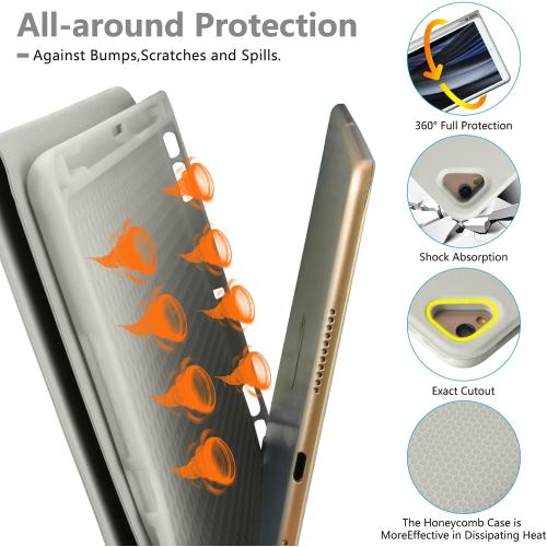 BAIBAO Generation Case with Keyboard 10.2 Inch - Detachable Slim Cover with Pencil Holder,