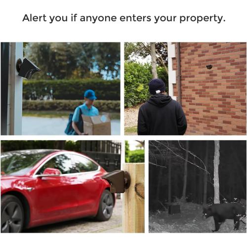 eMACROS Solar Wireless Driveway Alarm - 1/2 Mile Long Range Outdoor Motion Sensor & Detector, Weatherproof Security Alert System, Plug in to Use, Ideal Gifts for Christmas