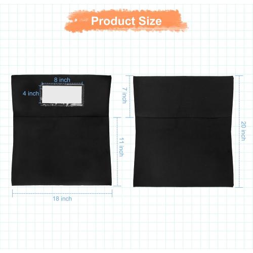 Classrooms Chair Pockets, 24 PCS Sturdy 18x20 Chair Bags for Classroom Chairback Pockets with Name Tags Storage for Supplies Classroom Organization Fits Most Student Chairs K-2 Teacher Essentials