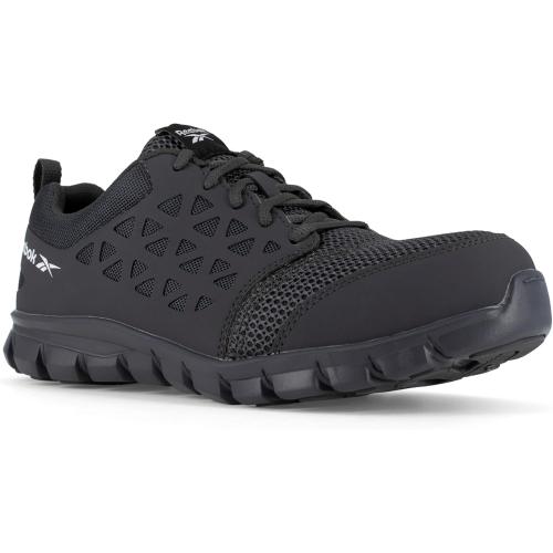 Reebok Men's Rb4038 Sublite Cushion Work Athletic Composite Toe Shoe Grey Safety - size 12