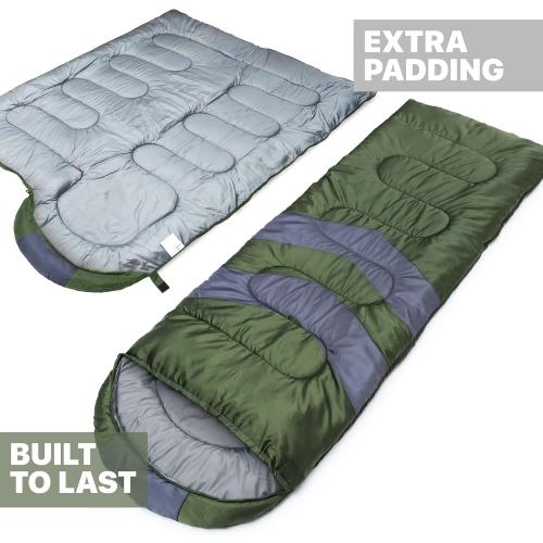 MalloMe Sleeping Bags for Adults Cold Weather & Warm - Backpacking Camping Sleeping Bag for Kids 10-12, Girls, Boys - Lightweight Compact Camping Essentials Gear Accessories Hiking Sleep Must Haves