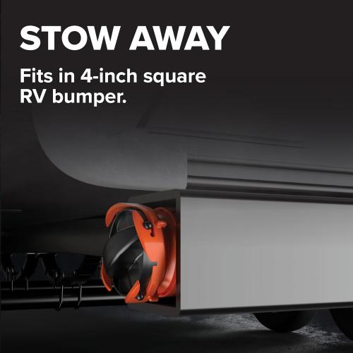 Camco RhinoFLEX Camper/RV Sewer Hose Kit with 4-in-1 Adapter & Clear Elbow, Includes Caps for Convenient Storage, Fits 3″ Slip & NPT Threaded Sewer Connections