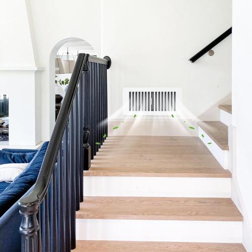 Floor Vent Covers, Plastic Floor Register 4x10, for Home Floor Sidewall Office or Ceiling Vent, Vent Covers for Home Floor 8 Pcs, White