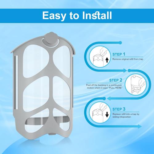 8 Pack Refill Cartridge Kit Compatible with Zevo, Replacement Cartridges Kit for Plug-in Light M364 (8 Refill Cartridges)
