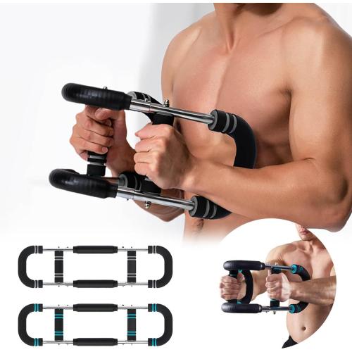 Adjustable Twister Arm Trainer -Portable Chest Expander for Home Gym, Upper Body Workout Equipment for Shoulders, Arms & Forearms (Detachable Spring Resistance)