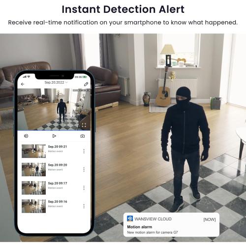 WiFi Camera 2K, Galayou Indoor Home Security Cameras for Baby/Elder/Dog/Pet Camera with Phone app,24/7 SD Card Storage,Works with Alexa & Google Home G7 ( no test )