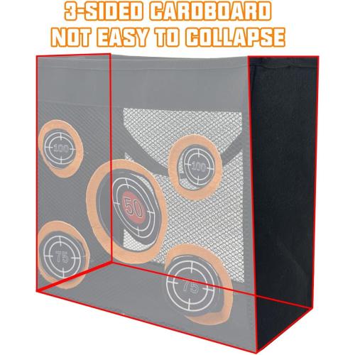 Shooting Practice Target Toy Storage Mesh Bag Compatible with Nerf Darts, Portable & Foldable Dart Zone for Kids Boys Girls 6