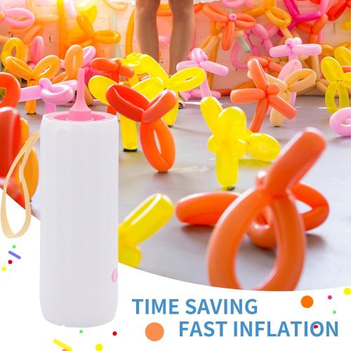 3T6B Balloon Pump Electric Air Pump for Balloons Portable Balloon Inflators Blower Machine for Birthday Party Balloon Decorations for Long Animal Twisty Curly Balloon, Foil Balloons(12V 18W)