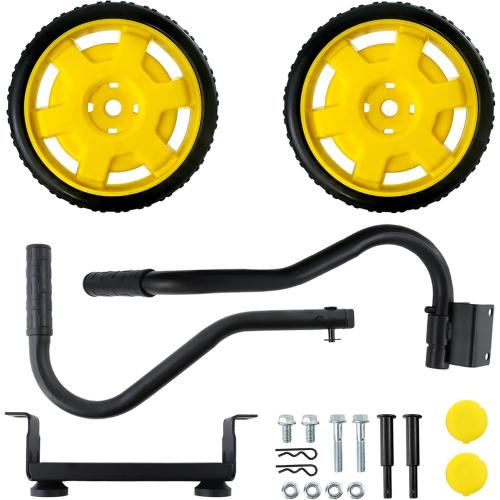 Generator Wheel Kit Compatible with Champion 2800-4750w with Folding Handle and Never-Flat Tires, Generator Replacement Parts 40065