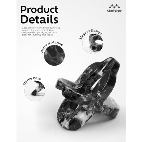 Marble Cell Phone Stand Holder Black Zebra 4'' Office Stationery Supplies, Remote Control Holder for Modern Office Desk, Ideal Phone Stand, Key & Sunglasses Stand Valentines Day Decor