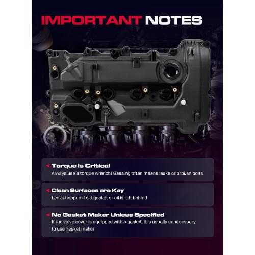 224102E210 Engine Valve Cover with Gasket, Cap Compatible with 2014-2016 Elantra, 2014-2020 Elantra GT, 2014-2020 Tucson, Kia 2014-2018 Forte Forte5, 2014-2016 Forte Koup, 2014-2019 Soul, 2.0L