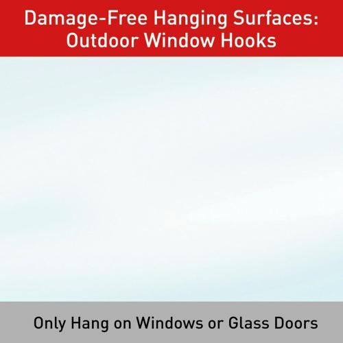 4 packs of Command Outdoor Medium Clear Wall Hooks, 5 Hooks and 6 Command Strips, Damage Free Hanging Wall Hooks for Hanging Outdoor Wall Decor with Weather Resistant Strips, Holds up to 2 lb