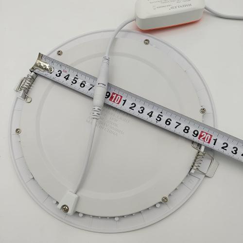 8 Inch 18Watt Ultra Thin Round LED Recessed Panel Spot Lighting, 140 Watt Retrofit Ceiling Downlight, 6500K Cool White, 10 Pack