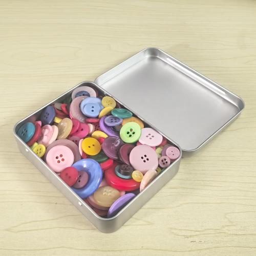 Size 4.5x3.3x0.87 Color silver 12 Pieces Rectangular Metal Empty Hinged Tins Containers Basic Necessities Home Storage Organizer Mini Box Set, 4.5 x 3.3 x 0.87 inches (Silver)