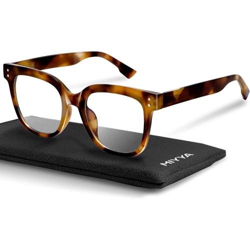 miyya Blue Light Glasses for Women & Men – Oversized UV & Blue Light Blocker Chunky Frames, Stylish Eyewear Accessories