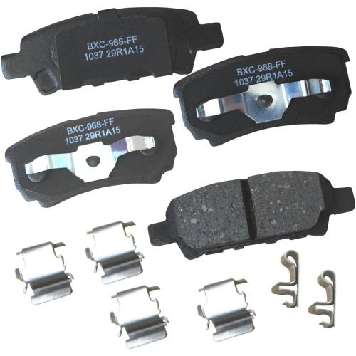 Bendix Premium SBC1037 Ceramic Rear Brake Pads for Select Models Chrysler 200, Cirrus, Sebring, Dodge Avenger, Caliber, Jeep Compass, Patriot, Mitsubishi Lancer, Outlander