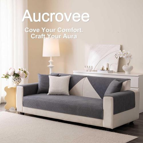 Solid Couch Cover Washable, Non Slip Sectional Sofa Covers for 3 Cushion Couch Sofa  Slipcover for Pets, Furniture Protector 1 pc