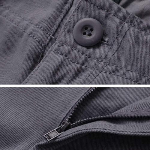 AKARMY Men's Lightweight Cotton Cargo Shorts,Relaxed Fit Casual Multi-Pocket Outdoor Shorts (Size 42)