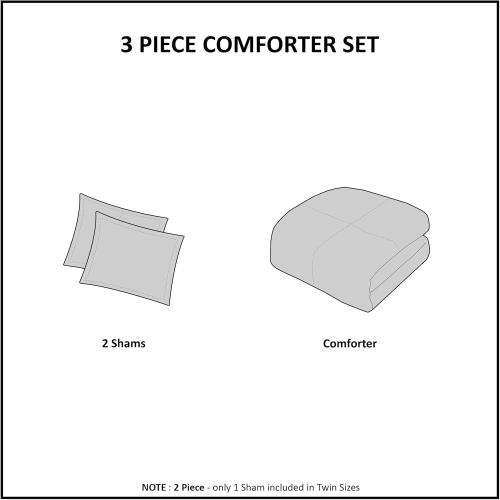 Comforter Bohemian Tufted Cotton Chenille, Medallion Shabby Chic All Season Down Alternative Bed Set Size Queen