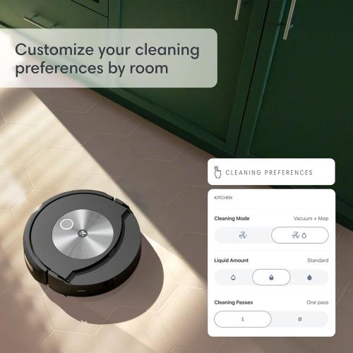 iRobot Roomba Combo j7  Self-Emptying Robot Vacuum & Mop - Automatically Vacuums and Mops, Fully Retractable Mop pad, Identifies & Avoids Obstacles, Smart Mapping, Works with Alexa, Ideal for Pets