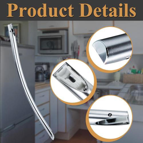 DA97-12712C Freezer Door Handle for Samsung Refrigerator Handle | Premium Quality Silver Freezer Handle Replaces PS4176693 AP5620417 DA97-11515C