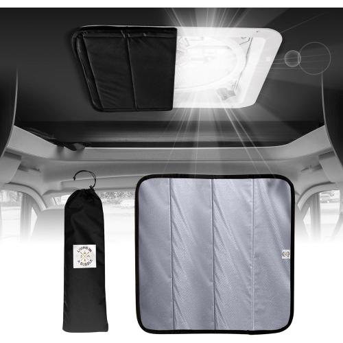 Living in a Bubble Magnetic Insulated Blackout MaxxAir Fan Cover for Sprinter, RVs and other Campervans, Universal Size, Snug Fitting RV Roof Vent Covers for Privacy, Fantastic Fan Vent Insulator